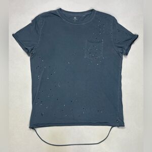 AG Adriano Goldschmied Pocket T-shirt Men Slim Fit XL Blue Paint Splatter